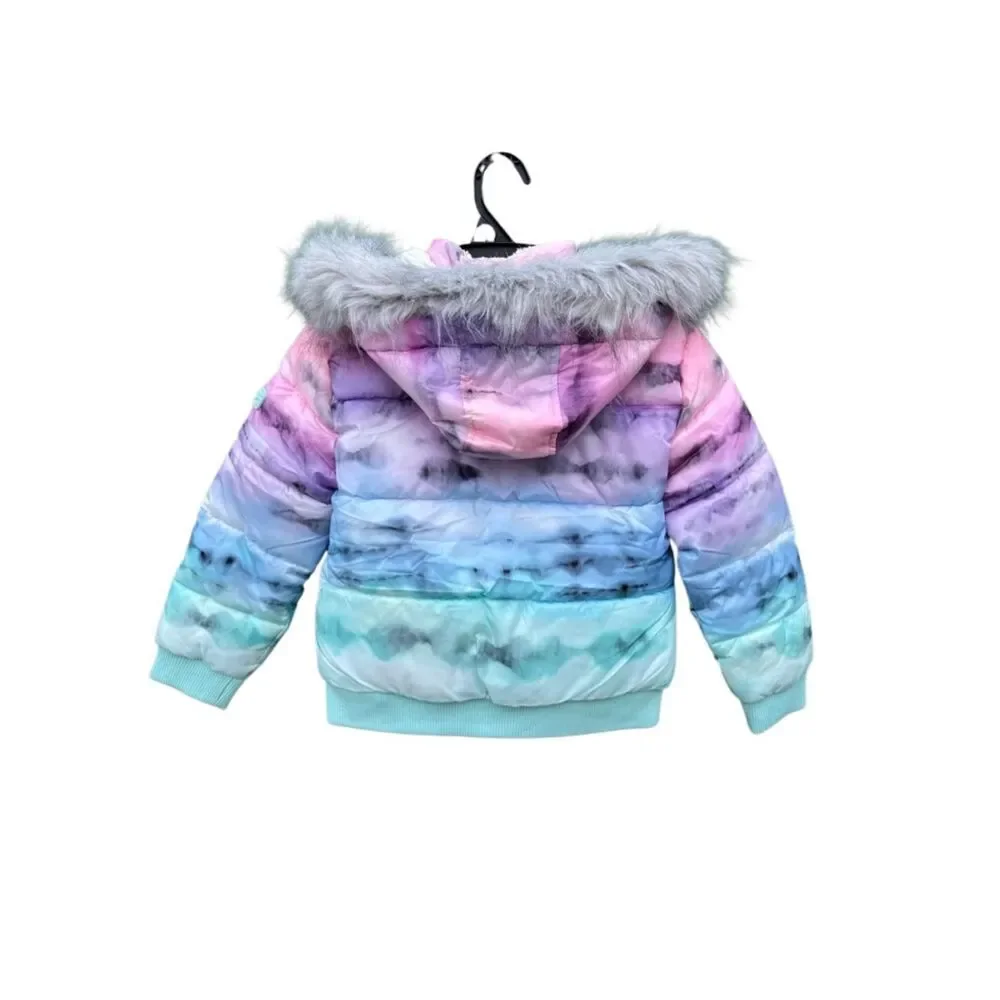 Girls Justice Matte Puffer Bomber Coat Size XS